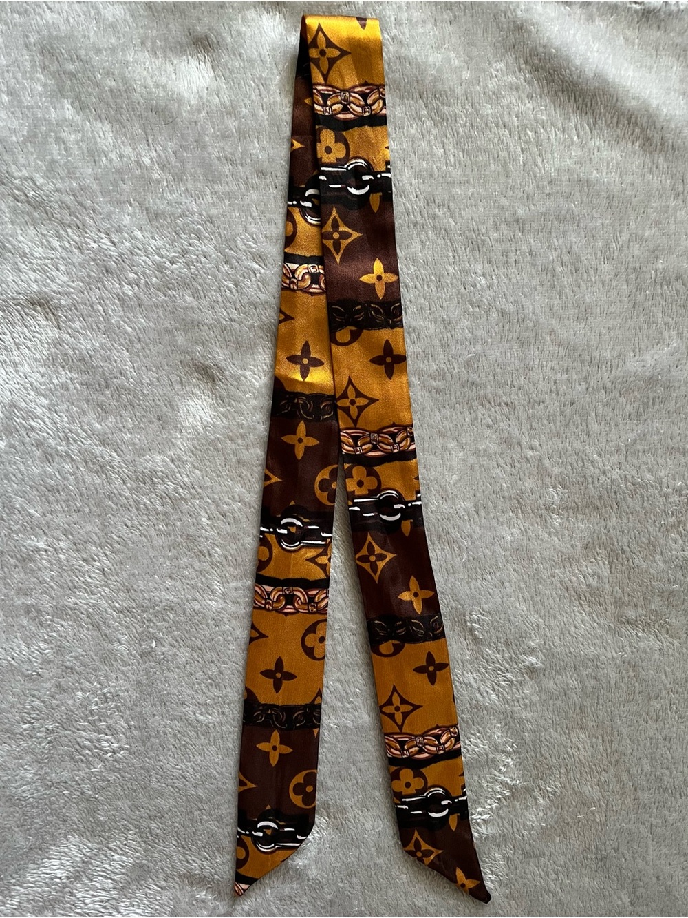 Monogram Print Twilly Scarf